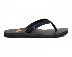 Sanuk Ashland ST Hawaii Women Flip Flops Black,Sanuk Philippines | BV38-4908V9