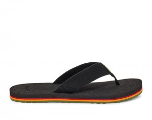 Sanuk Beer Cozy Stacker Webbing Men Flip Flops Black,Sanuk Philippines | VB24-5714K0