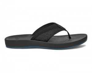 Sanuk Cosmic Seas Mesh Men Flip Flops Black,Sanuk Philippines | MV52-2622J7