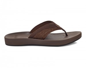 Sanuk Cosmic Seas Mesh Men Flip Flops Brown,Sanuk Philippines | RM69-8459K6