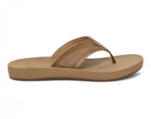 Sanuk Cosmic Seas Mesh Men Flip Flops Khaki,Sanuk Philippines | SI51-1291S3