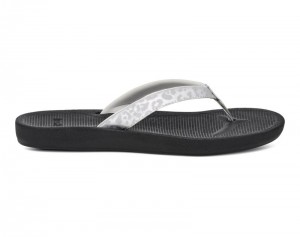 Sanuk Cosmic Shores Leopard Women Flip Flops Silver,Sanuk Philippines | KD91-3301H8