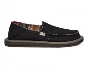 Sanuk Donna Hemp 2 Tone Women Loafers Black,Sanuk Philippines | JQ84-9004C2