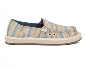 Sanuk Donna ST Blanket Women Loafers Beige Multicolor,Sanuk Philippines | ZK04-3204U2