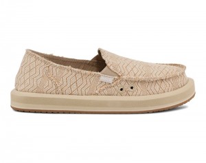 Sanuk Donna St Diamond Hemp Women Loafers Beige,Sanuk Philippines | XB07-5327V6