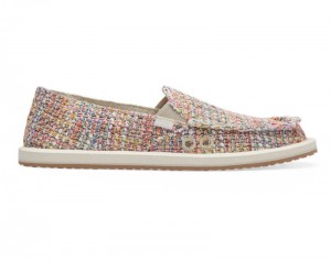 Sanuk Donna Summer Tweed Women Slip On Beige Multicolor,Sanuk Philippines | NJ72-4302A7