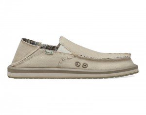 Sanuk Donny Hemp Men Loafers Beige,Sanuk Philippines | DB34-5454T9