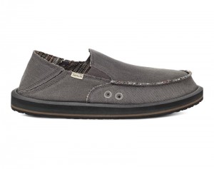 Sanuk Donny Hemp Men Loafers Dark Grey,Sanuk Philippines | IS63-2383D1