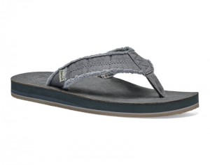 Sanuk Fraid Not ST Men Flip Flops Dark Grey,Sanuk Philippines | NW73-0373K0