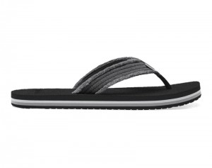 Sanuk Fraidy Stacker Kids' Flip Flops Black,Sanuk Philippines | OL38-5368H7