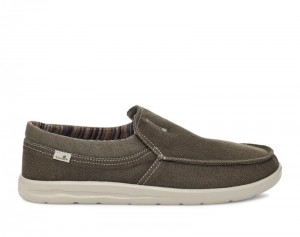 Sanuk Hi Bro Lite Hemp Slip-on Men Shoes Earth Grey,Sanuk Philippines | DS45-6315Q7