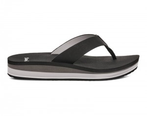 Sanuk Highland ST Women Heeled Flip Flops Dark Grey,Sanuk Philippines | AT05-9365X6