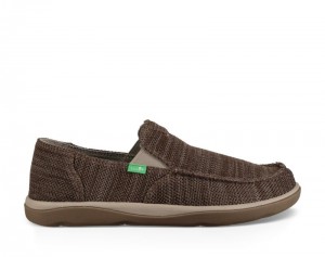 Sanuk Mesh Vagabond Tripper Men Shoes Khaki,Sanuk Philippines | YV73-0333O9