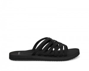 Sanuk Rio Slide Women Sandals Black,Sanuk Philippines | UP99-9529P3