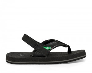 Sanuk Root Beer Cozy Kids' Sandals Black,Sanuk Philippines | ON36-5976N0