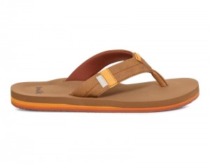 Sanuk Sawyer Women Flip Flops Brown,Sanuk Philippines | TT41-2991K7