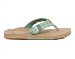 Sanuk Sawyer Women Flip Flops Green,Sanuk Philippines | DL05-9245X1