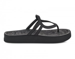 Sanuk Sunshine SL Women Heeled Flip Flops Black,Sanuk Philippines | KP70-8920V5