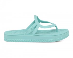 Sanuk Sunshine SL Women Heeled Flip Flops Turquoise,Sanuk Philippines | HN72-6322N8