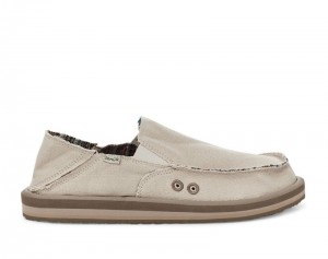 Sanuk Vagabond Soft Top Hemp Collapsible Heel Men Sidewalk Surfers Beige,Sanuk Philippines | DW58-9958R2