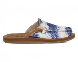 Sanuk We Got Your Back St Surfrider Women Mules Blue / White,Sanuk Philippines | RM72-8772Q3