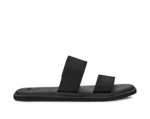 Sanuk Yoga Gora Leather Women Flip Flops Black,Sanuk Philippines | WA00-8630I6