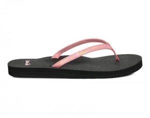 Sanuk Yoga Joy II Irisdescent Women Flip Flops Pink,Sanuk Philippines | CB97-8067Z8