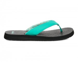 Sanuk Yoga Mat II Women Flip Flops Dark Turquoise,Sanuk Philippines | JA44-8714W9