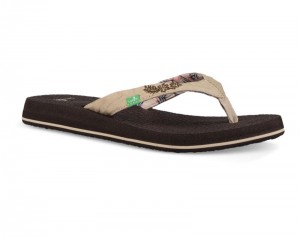 Sanuk Yoga Paradise 2 Women Flip Flops Beige,Sanuk Philippines | ZQ37-1647Q7