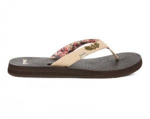 Sanuk Yoga Paradise II Women Flip Flops Cream,Sanuk Philippines | LJ93-1743D9