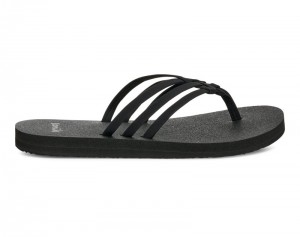 Sanuk Yoga Sandy II Women Flip Flops Black,Sanuk Philippines | GA62-6442K0