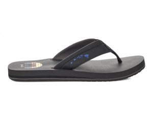 Sanuk Ziggy ST Hawaii Men Flip Flops Black Multicolor,Sanuk Philippines | TL06-8946D4