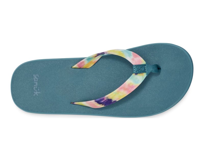 Sanuk Ashland ST Kids' Flip Flops Blue,Sanuk Philippines | CB65-6905F4