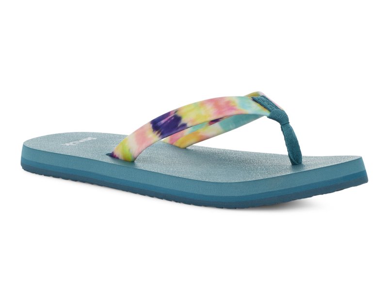 Sanuk Ashland ST Kids' Flip Flops Blue,Sanuk Philippines | CB65-6905F4