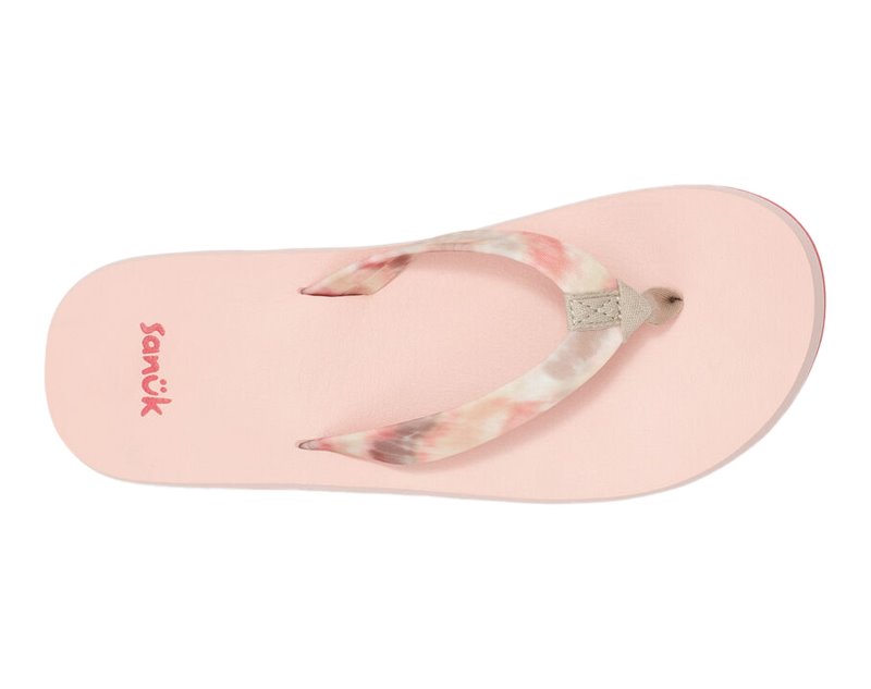 Sanuk Ashland ST Kids' Flip Flops Pink,Sanuk Philippines | FW14-5274A8