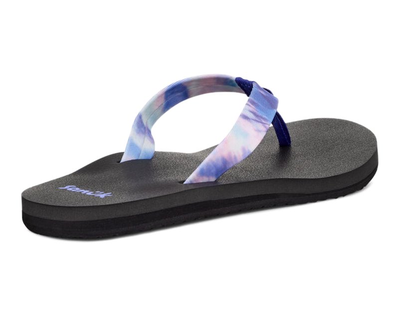 Sanuk Ashland ST Tie Dye Women Flip Flops Blue Multicolor,Sanuk Philippines | FV44-8174Q9