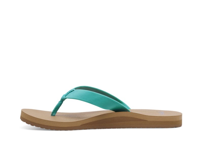 Sanuk Ashland ST Vegan Women Flip Flops Turquoise,Sanuk Philippines | PZ63-9743B3