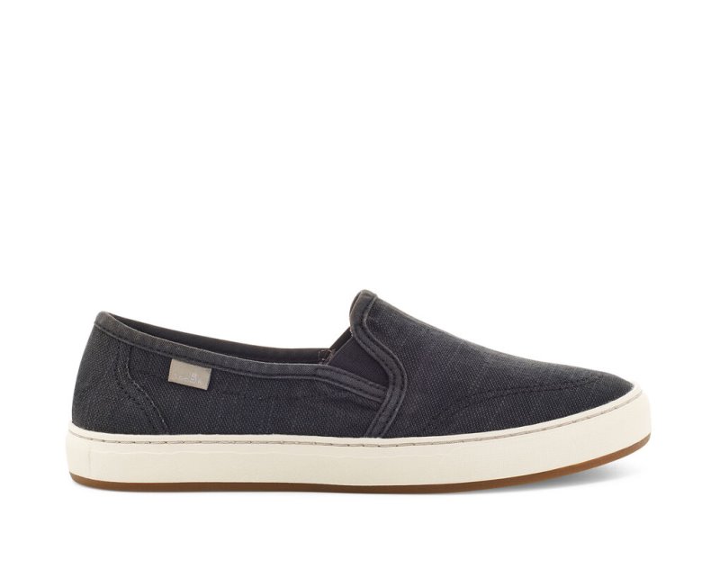 Sanuk Avery Hemp Vegan Slip-on Women Sidewalk Surfers Black,Sanuk Philippines | UQ54-8074C4