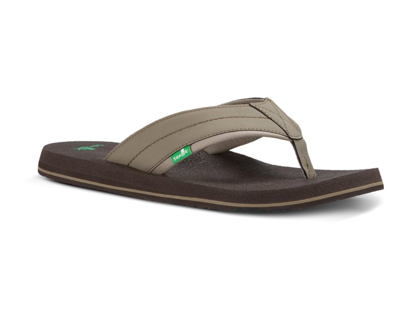 Sanuk Beer Cozy 2 Men Flip Flops Olive,Sanuk Philippines | VZ89-4539P7