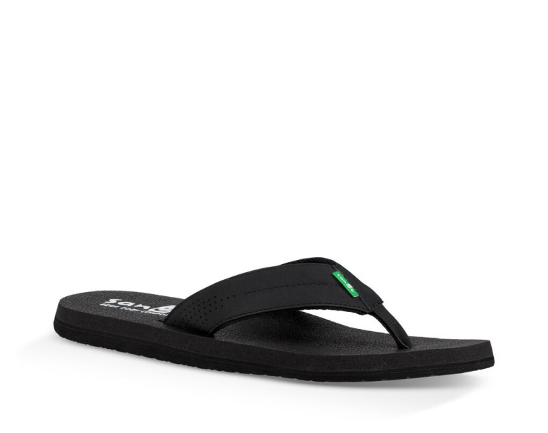 Sanuk Beer Cozy Coaster Men Flip Flops Black,Sanuk Philippines | XU79-4489D8