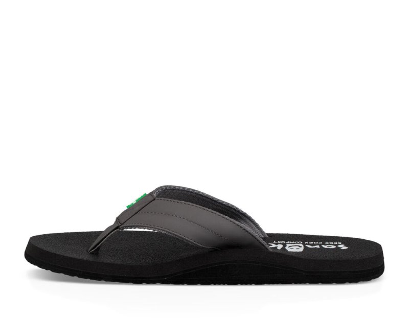 Sanuk Beer Cozy Coaster Men Flip Flops Dark Grey / Grey,Sanuk Philippines | HH04-0514C3