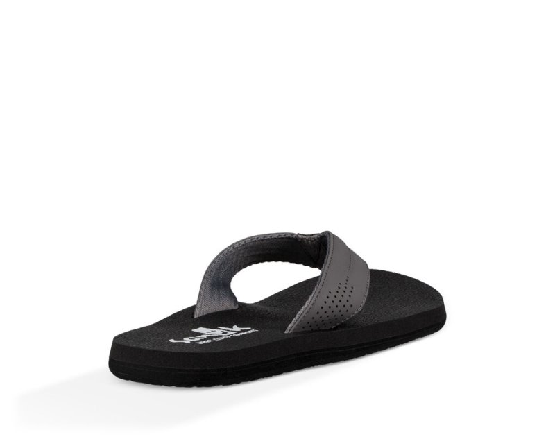 Sanuk Beer Cozy Coaster Men Flip Flops Dark Grey / Grey,Sanuk Philippines | HH04-0514C3