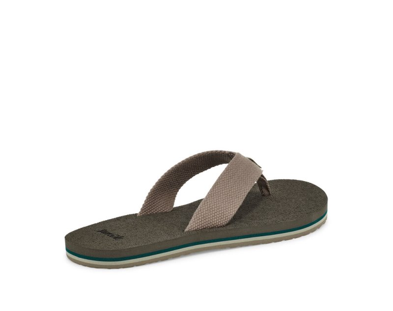 Sanuk Beer Cozy Stacker Webbing Men Flip Flops Dark Grey,Sanuk Philippines | UN72-6122X7