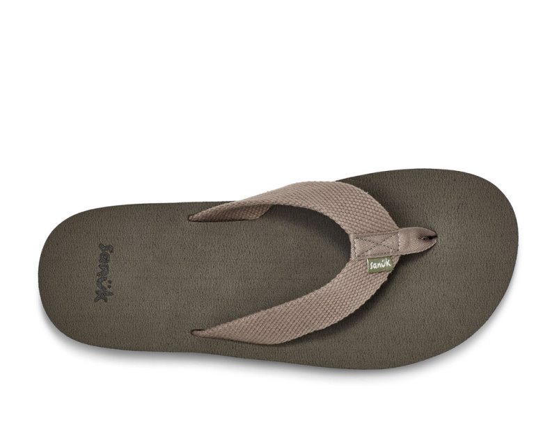 Sanuk Beer Cozy Stacker Webbing Men Flip Flops Dark Grey,Sanuk Philippines | UN72-6122X7