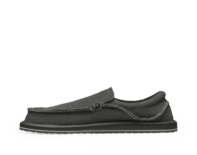 Sanuk Chiba Men Loafers Dark Grey,Sanuk Philippines | WX66-2566Z3