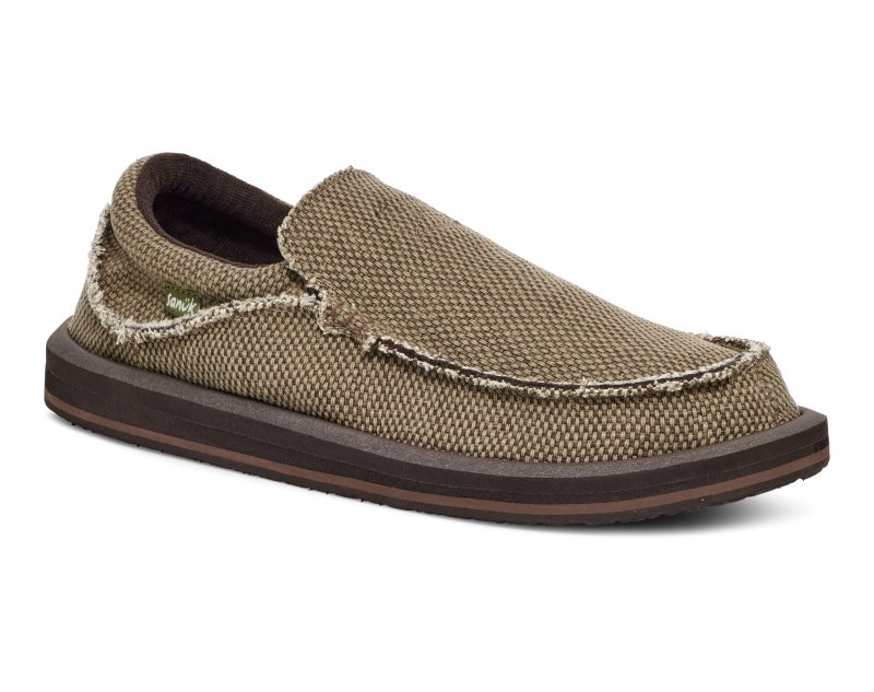 Sanuk Chiba Men Loafers Olive,Sanuk Philippines | CH53-9683X6