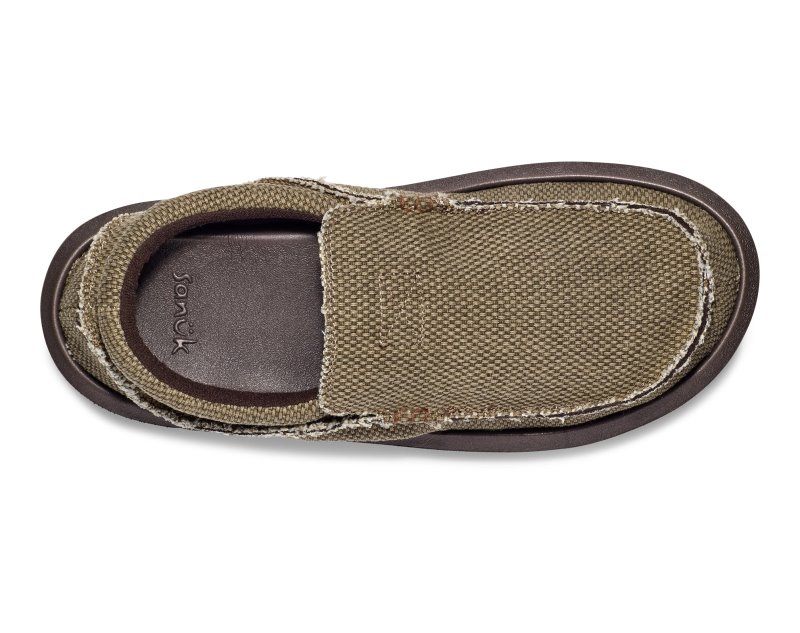 Sanuk Chiba Men Loafers Olive,Sanuk Philippines | CH53-9683X6