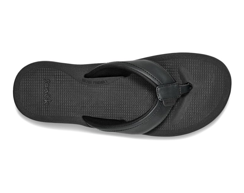 Sanuk Cosmic Aquarius H2O Women Flip Flops Black,Sanuk Philippines | NZ57-3617I2