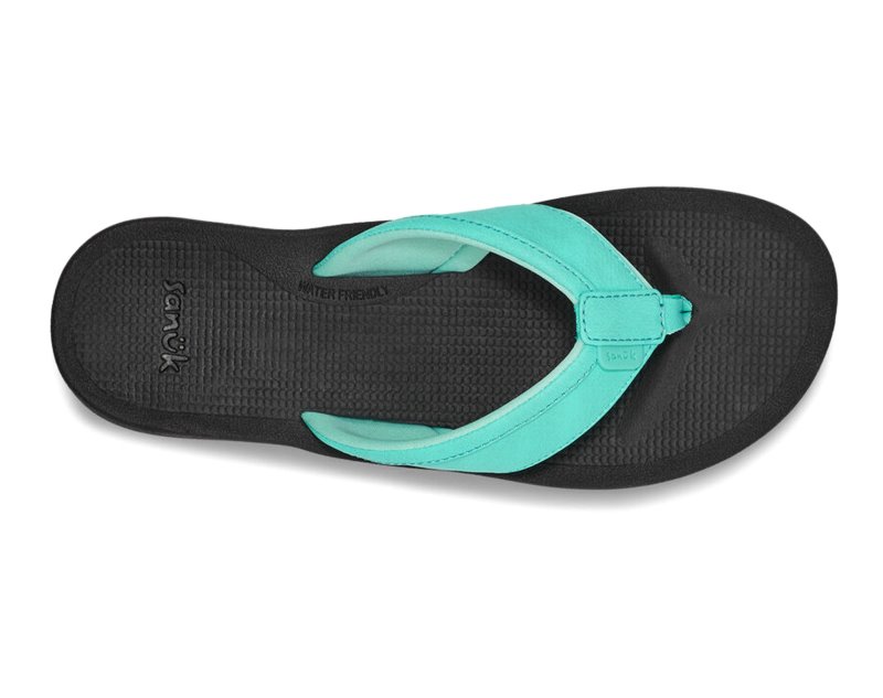 Sanuk Cosmic Aquarius H2O Women Flip Flops Dark Turquoise,Sanuk Philippines | KS13-2213S0