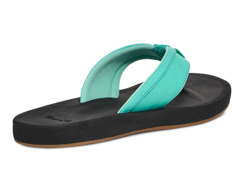 Sanuk Cosmic Aquarius H2O Women Flip Flops Dark Turquoise,Sanuk Philippines | KS13-2213S0